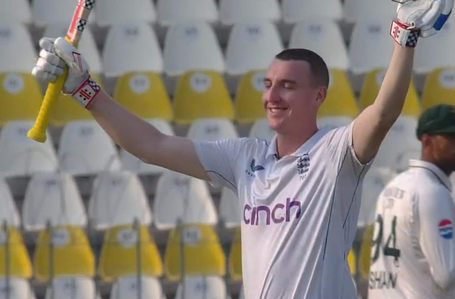 England's star batter, Harry Brook celebrating his 6th ton [Source: @mufaddal_vohra/X.Com]